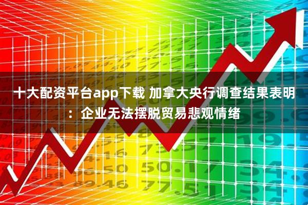 十大配资平台app下载 加拿大央行调查结果表明：企业无法摆脱贸易悲观情绪